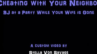 Stella_Von_Savage sucks rubber penis