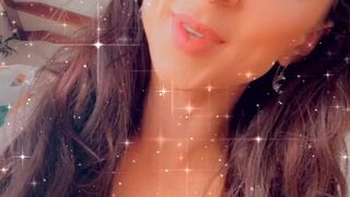 London Lix OF shy babe shows shaved cunt