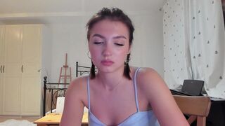 yuppiyulia shy young lady caresses anus