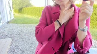 sophiesticated dark haired prostitute caresses big tits