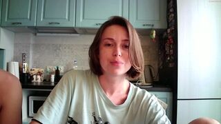 monika_and_max caresses pussy through panties