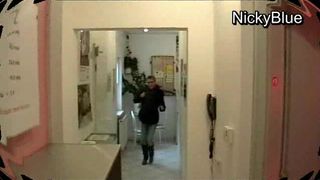 NickyBlue MyDirtyHobby blonde slut twirls elastic booty