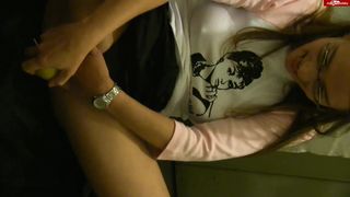 KarinaHH MyDirtyHobby top model caresses shaved pussy