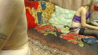 TimSofi beautiful blonde girl shows naked body