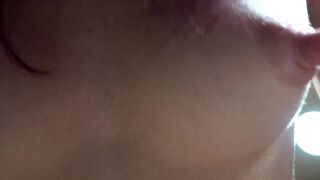 milkyredclover hot brunette posing in stockings