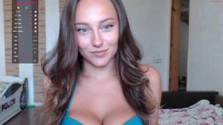katyachaturbaty busty brunette sucks dildo