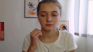 janeeyes painted slut caresses small tits