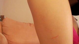 high_school_girl_ sexy slut caresses sex lips