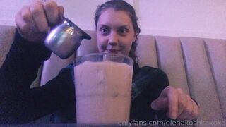 elenakoshkaxoxo cute blonde fucks herself with a phallus