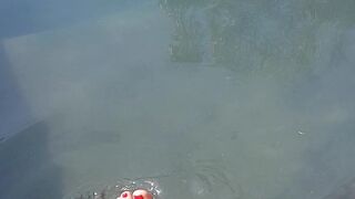 Mistress Courtney aka misscourtneym onlyfans hot brunette posing in stockings