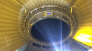 Helena Price OnlyFans aka IAmHelenaPrice dancing near the christmas tree