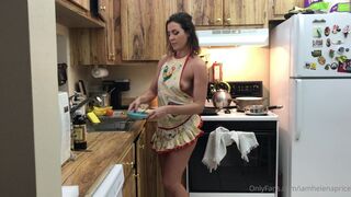 Helena Price OnlyFans aka IAmHelenaPrice beautiful girl eagerly rubs her clit