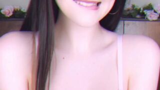 DolliDoll crazy chick caresses sex lips