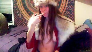 hippiesexual latin babe masturbates