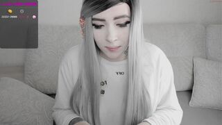 good_day_ naughty female caresses shaved cunt