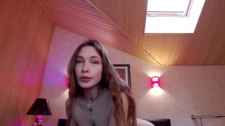 Immature_babyy attractive babe caresses lips sex