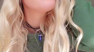 sarahsuniverse sweet blondie fucks with a toy