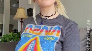 sarahsuniverse blonde nymph seduces with slut tits