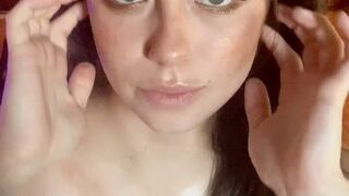 juicyjade9 charming girl strips in front of the camera