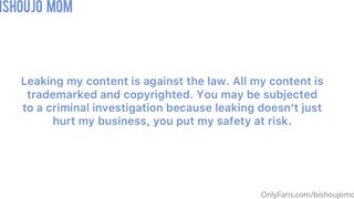 Bishoujomom exquisite devil passionately masturbates vagina