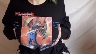 bigtittygothegg ardent beauty fondles intimate places