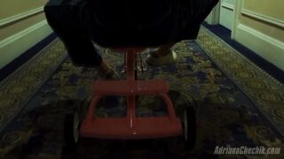 AdrianaChechik mysterious goddess gently caresses her ass with her fingers