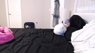 shortguy_tallgirl impressive passion masturbates both holes