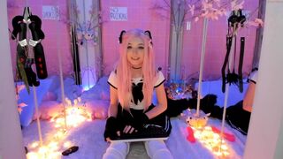 kittysophie cute lady gently massages pussy