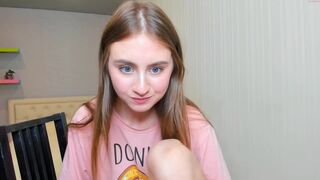 elizabeth_wong in stockings teased pussy lying on her back