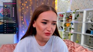 scarlepastery angelicly beautiful woman pathetically caresses herself