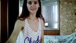 fit_family in black stockings jerks off