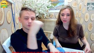 nick_n_monica curve with a hanging chest caresses the vagina