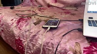 malbontess pretty woman dabbles with a toy