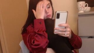 lushlexi01 petite curly girl shows boobs