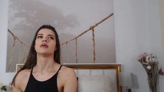 amazongirl1 the charming female masturbates both holes