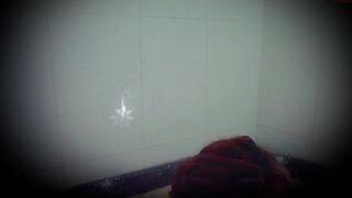 red_wine_love whore chick caresses shaved cunt