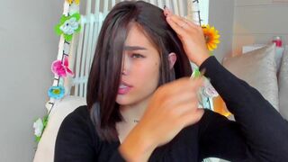 _meghan_gomez1_ attractive chick diligently licks dildo