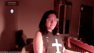 homescreen69 sexy brown hair caresses shaved holes