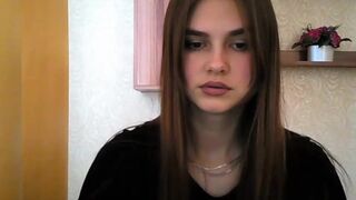 qqlola gorgeous girl is naughty in front of a mirror