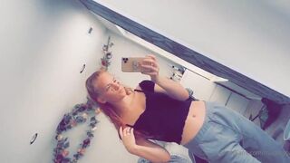 gingerteen openwork babe masturbates cap