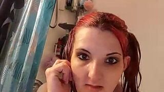 lawlessangel87 Openwork wench in stockings coyly changes poses and strokes shaved pussy