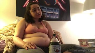 chubbychiquita Slutty fucks herself with an orange toy