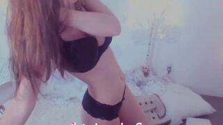 ka8eeowen  aka kateelife Gorgeous girl is naughty in front of a mirror