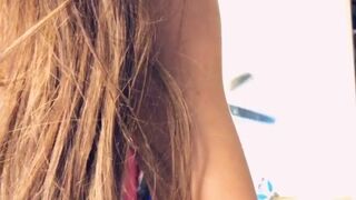 molly eskam Hot curvy strips and jerks off her pussy