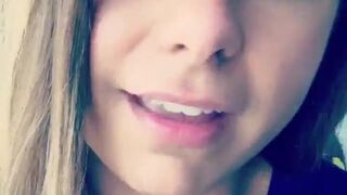 kikCrystina Rossi masturbating pussy through panties