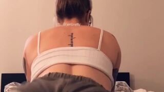 jenn brett Blonde darling seductively rubs her cunt