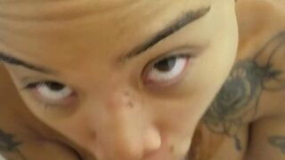 honey gold Young courtesan fingering both slits at once