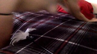 geneva ayala Sexy wench gently masturbates pussy