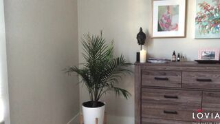 eva lovia Incendiary lady masturbates both holes with pleasure