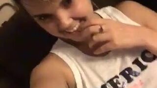 dillon harper Cute shlendra caresses the vagina with fingers